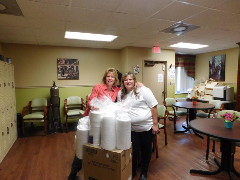 American Legion in Hughesville donated much-needed serving items